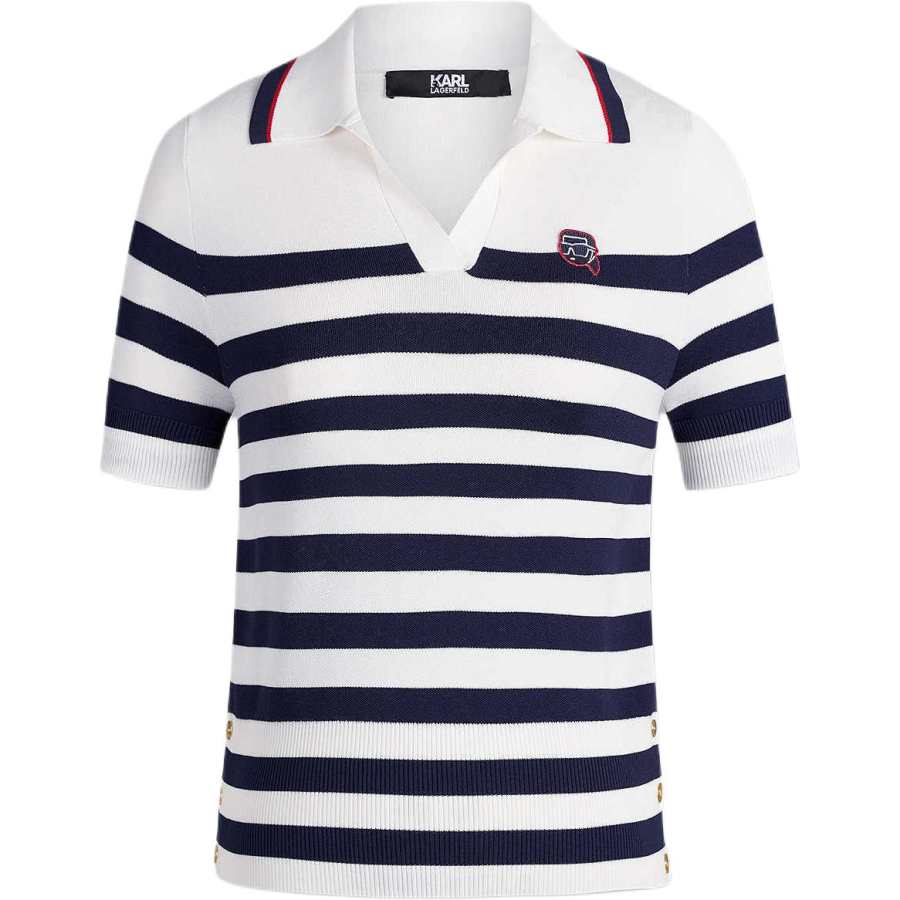 KARL LAGERFELD / Karl Lagerfeld Jeans Polo Shirt Women's Navy Blue