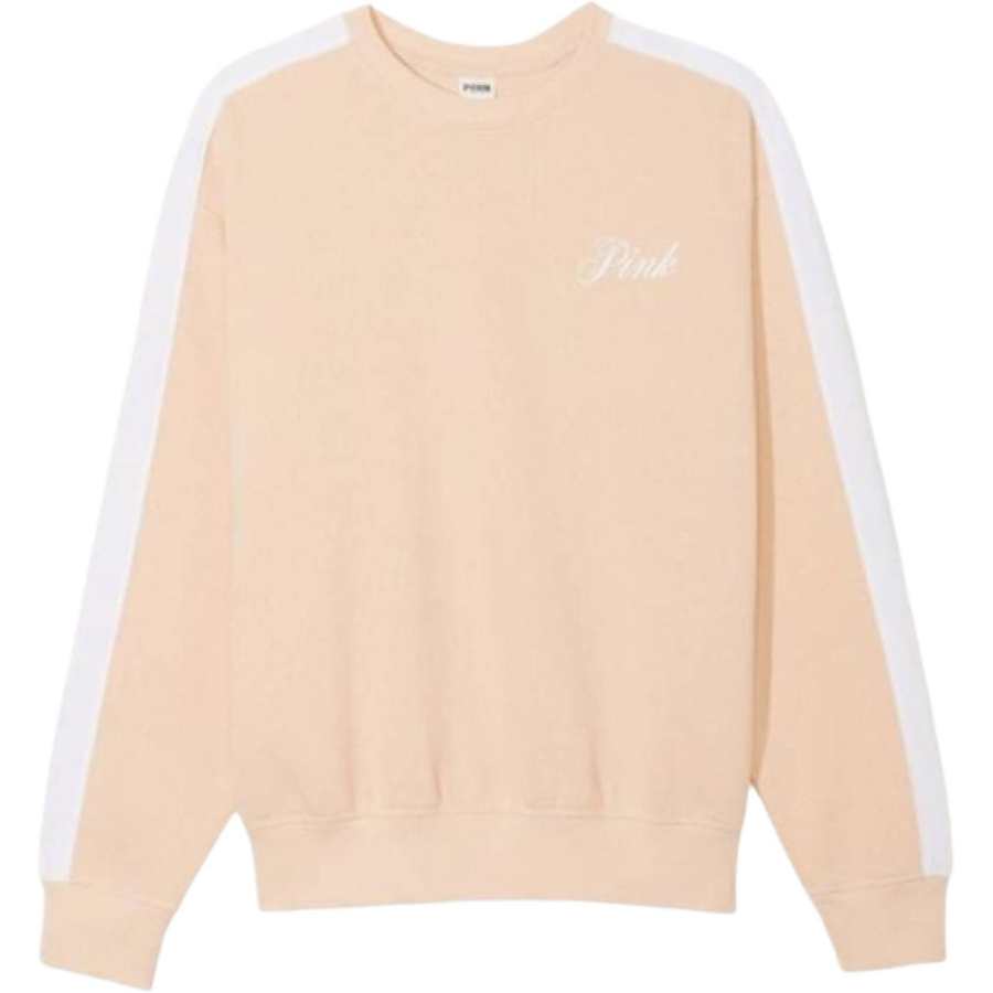 Victoria's Secret PINK Sweatshirt Women's Beige Yellow