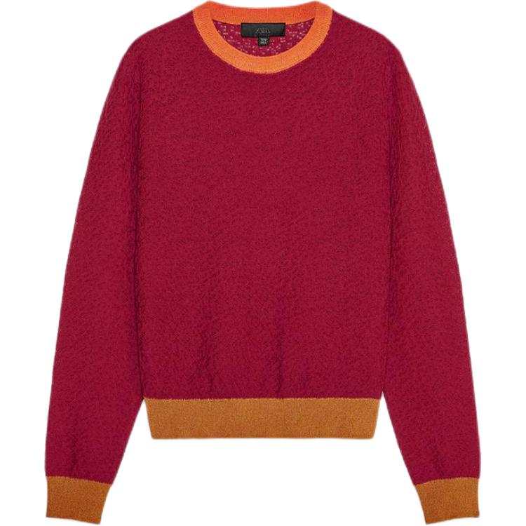 ZARA Knitwear Women's Red/Orange