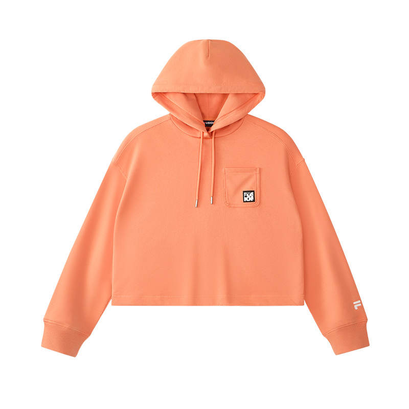 FILA FUSION Sweatshirt Women's Fall Orange