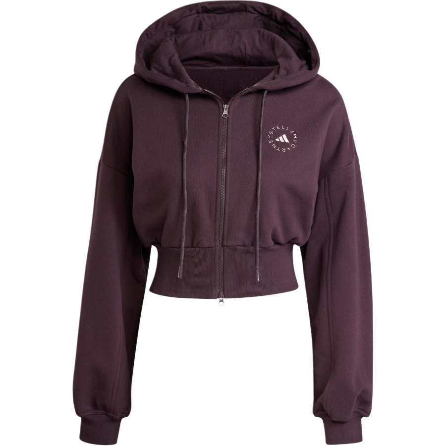 Adidas Adidas Stella McCartneySportswear CROPPED HOODIE Jackets & Coats Women's Dark Brown