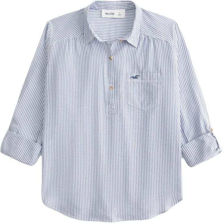 Hollister/ Hollister Shirt Women's Blue Stripes