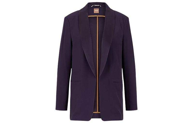 HUGO BOSS Business Suits Women's Purple Suit Collar Moderate