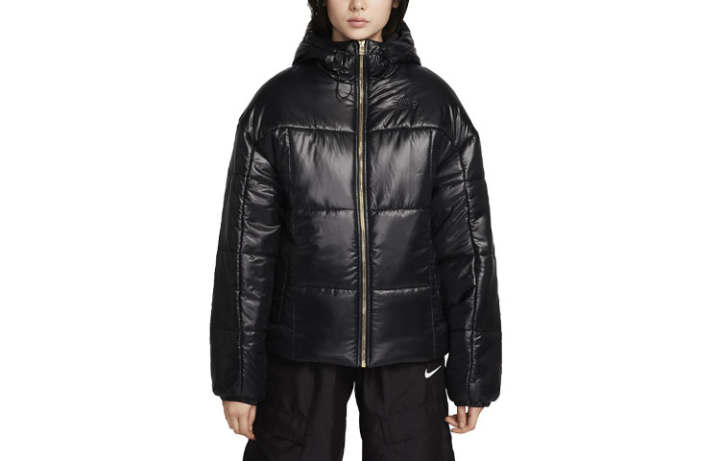 Nike Nike Jackets Women's Black Hooded Thickened Other