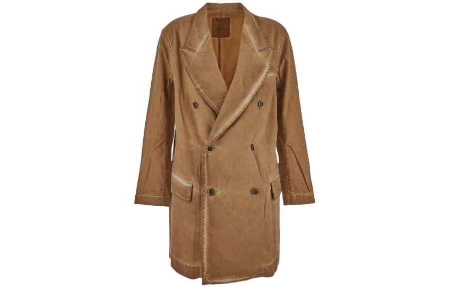 UMA WANG UMA WANG Bleached effect Double breasted Coat