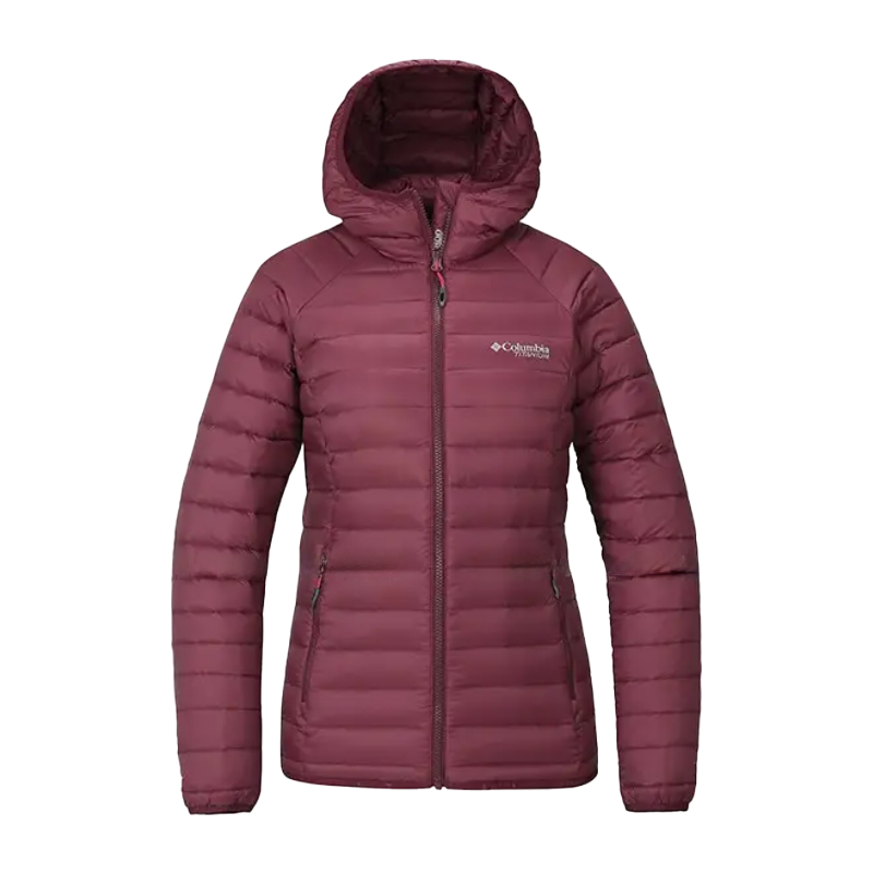 Columbia Omni Heat Down Jacket Women's Red Purple