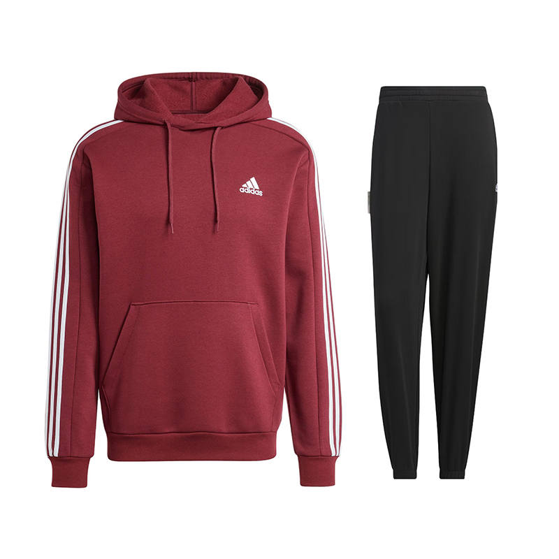 Adidas Adidas Casual Sportswear Men's Hooded Thickened And Fleece Lined