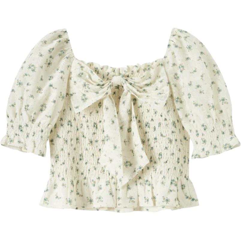 Semir Shirt Women's White Green Tone