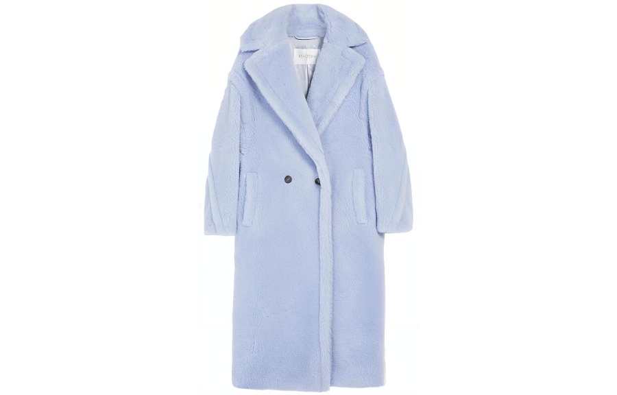 MaxMara SS23 Chinese New Year Coats Women's Blue Lapel Moderate