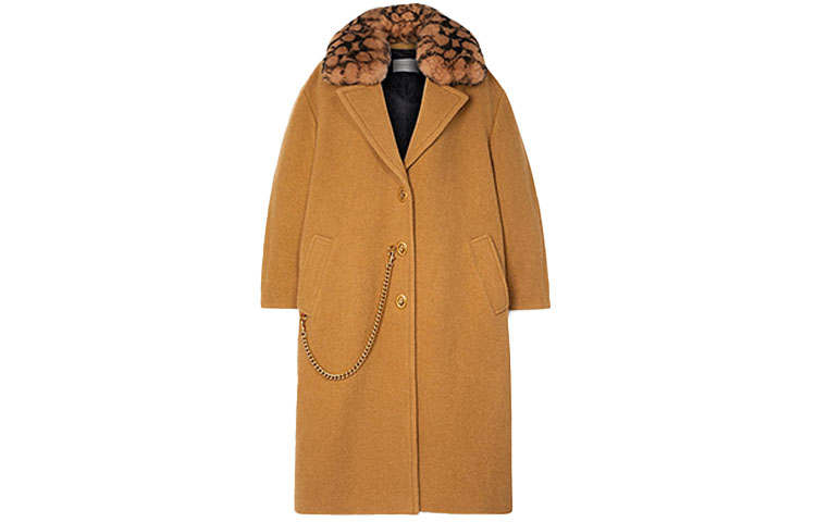 COACH COACH Coats Women's Brown Lapel Moderate