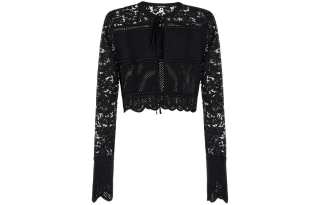 Roberto Cavalli cropped open-knit top