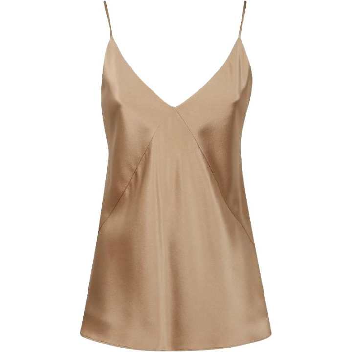 MaxMara MaxMara Camisoles Women's Brown V Neck Moderate Straight Fit