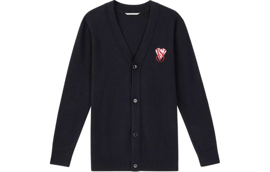 Victoria's Secret Knitted Fabric Cardigan Unisex Marine Blue