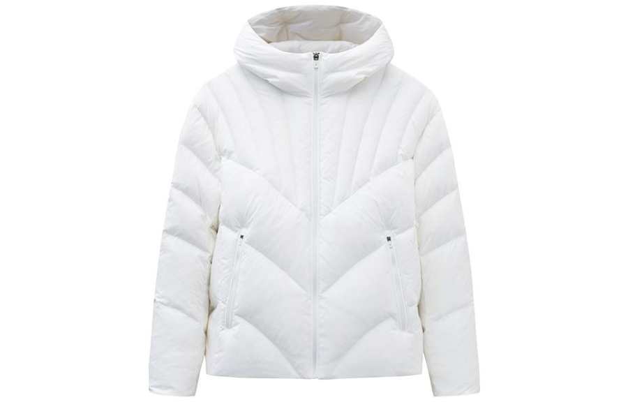 ANTA Champion All Weather Collection Jackets Women's Papyrus White Hooded Moderate Other