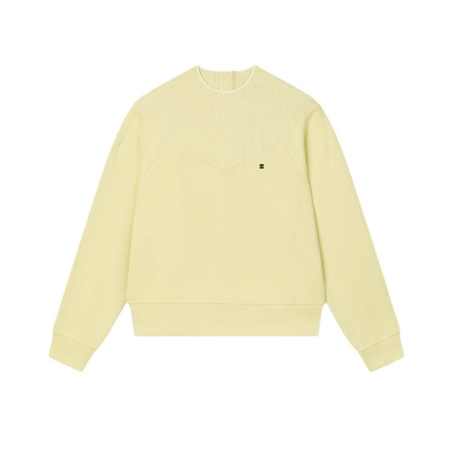 FILA Sweatshirt Women's Coffee Beige Yellow