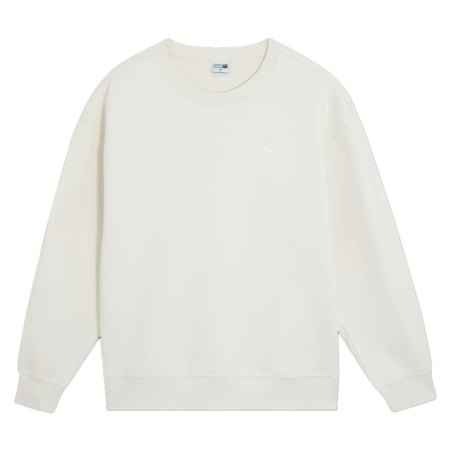 PUMA Sweatshirts Women's White Crew Neck Moderate Other