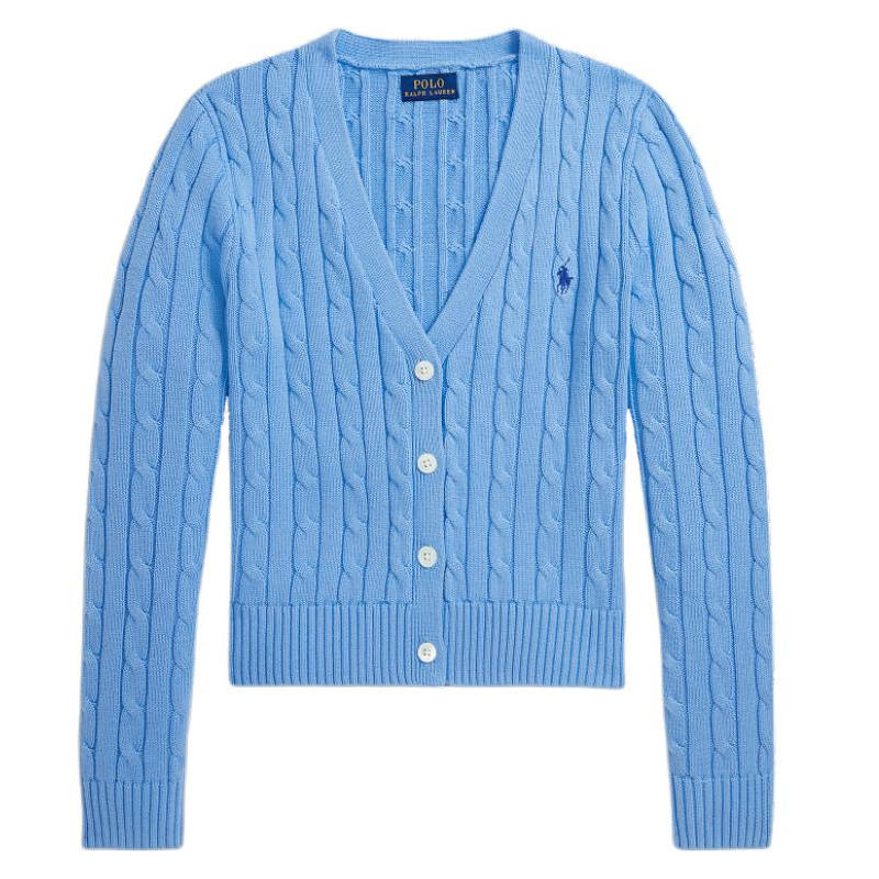 Polo Ralph Lauren SS24 Knitwear Slim Fit Women's Blue