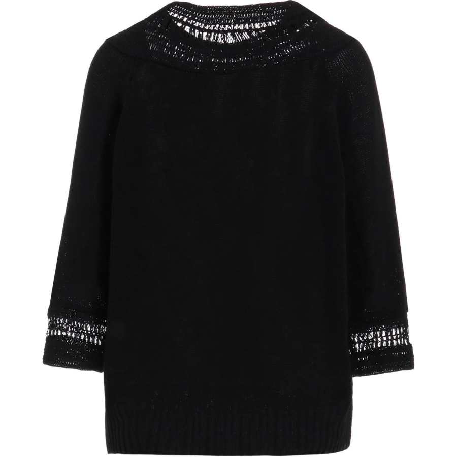 Yohji Yamamoto Y's Crochet neckline Three quarter sleeve Sweater