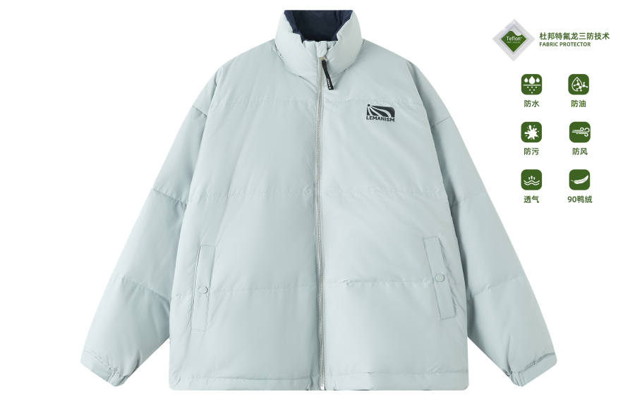 LEMANISM Down Jackets Unisex Stand Collar Moderate Other