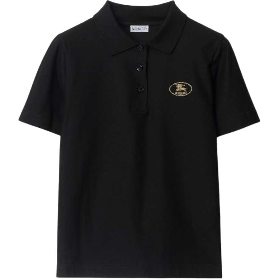 Burberry SS25 Polo Shirt Slim Fit Women's Black