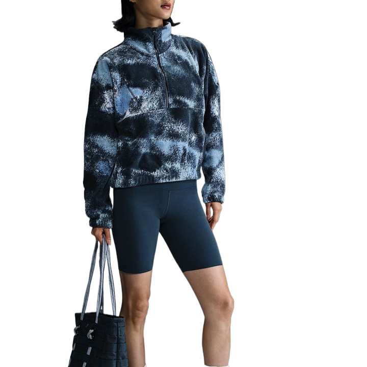 Nike Nike One Women's Therma-FIT Oversized 1/2-Zip Fleece Printed Top