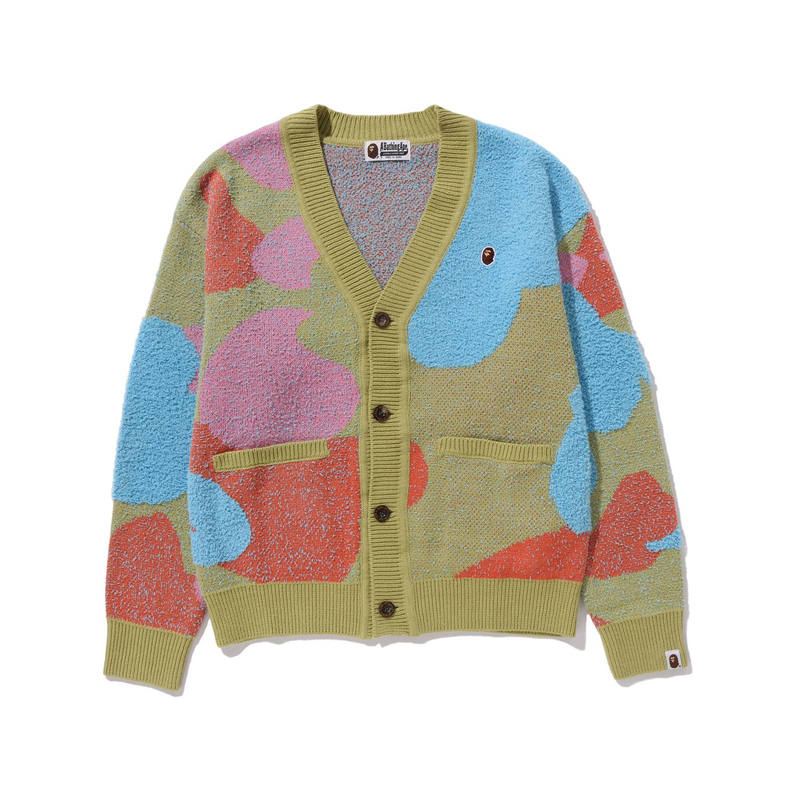 A BATHING APE Knitted Fabric Cardigan Women's