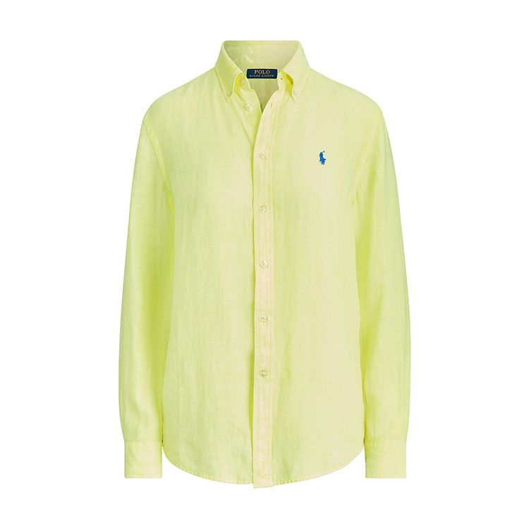 Polo Ralph Lauren SS24 Shirt Loose Fit Women's Yellow