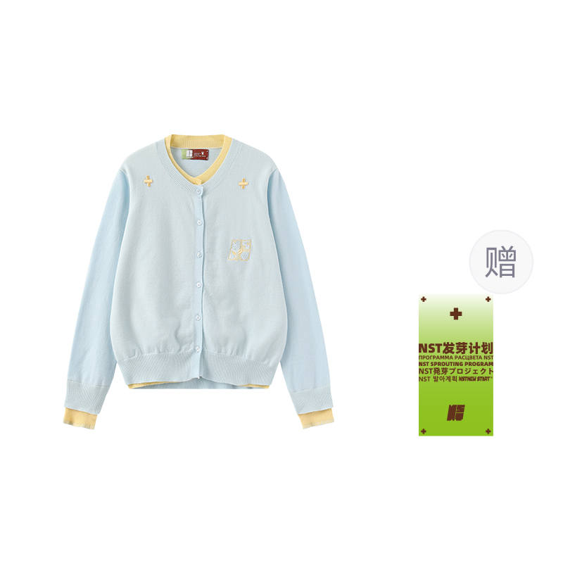NSTNEW START Knitwear Women's Crew Neck Moderate Mock Two Piece