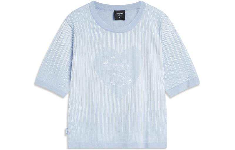 Li-Ning Li Ning Disney Shirt Women's Cloud Blue Ivory Jacquard