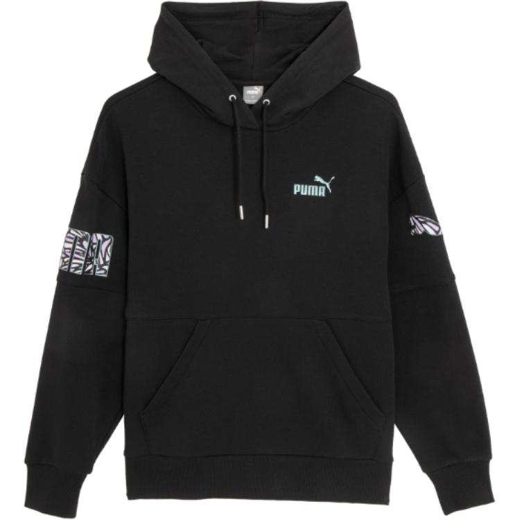 PUMA Sweatshirts Women's Black Hooded Moderate Other