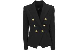 BALMAIN FW22 Business Suit Coat Women's Black