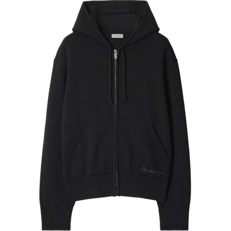 Burberry Burberry logo-embroidered wool-blend jacket