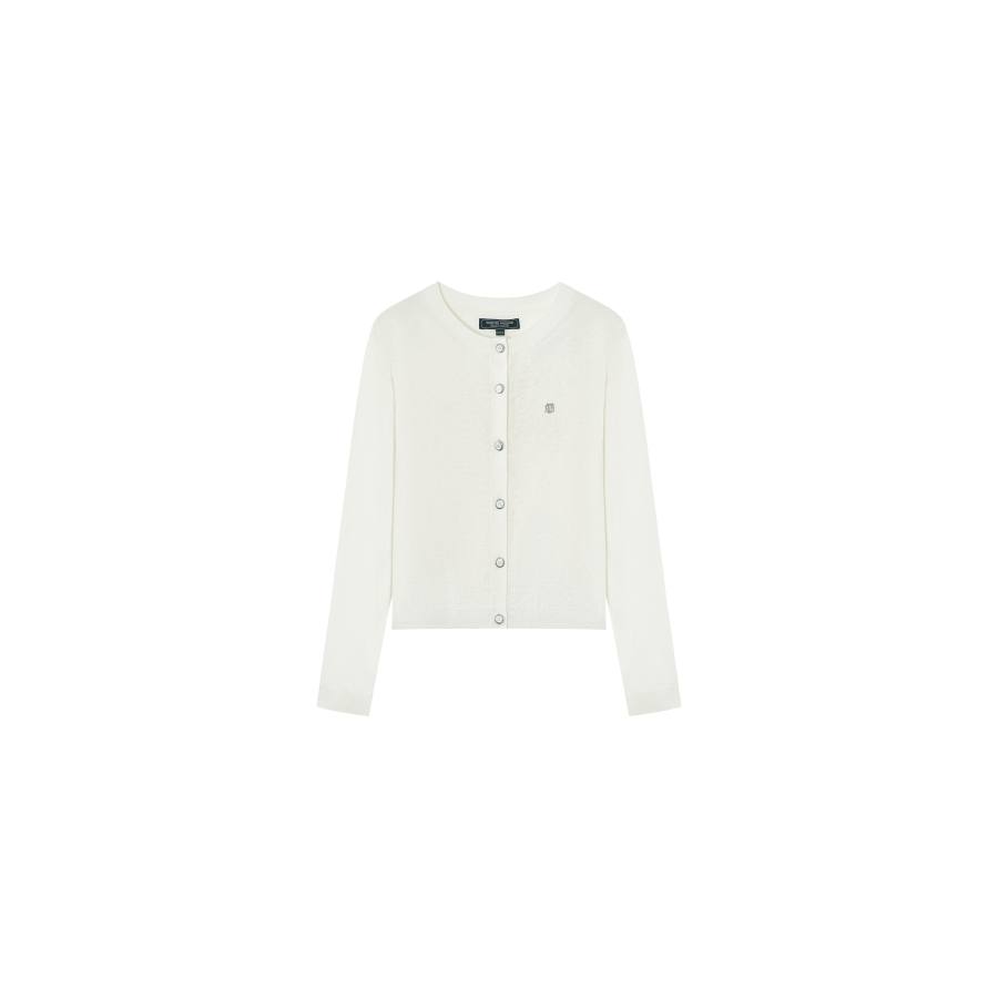 Teenie Weenie Knitwear Women's Crew Neck Moderate Cardigan