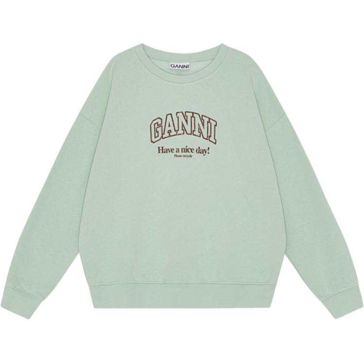 GANNI Logo print Organic cotton Sweatshirt