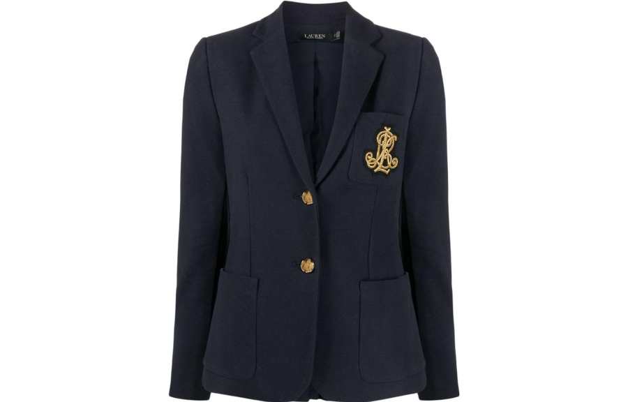 LAUREN RALPH LAUREN Polo Ralph Lauren embroidered-logo single-breasted blazer