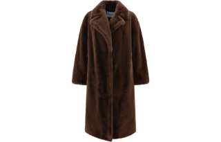 STAND STUDIO 【Zoomed ImageryBest of: PromotionsPrevious Season】single-breasted faux-fur coat