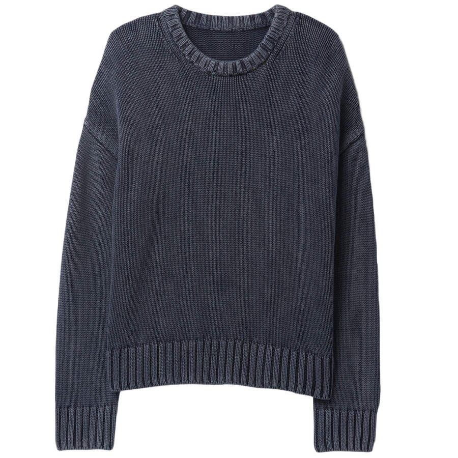 GAP Knitwear Women's Blue Gray Crew Neck Moderate Other