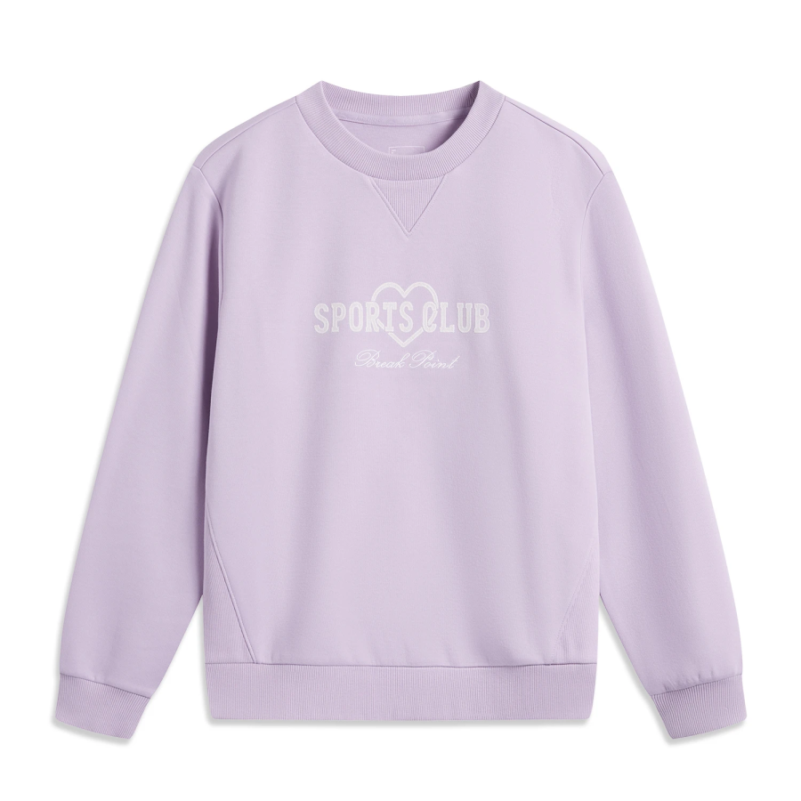 Li-Ning Li Ning Sports Lifestyle Collection Sports Trendy Collection Sweatshirt Women's Dusk Purple