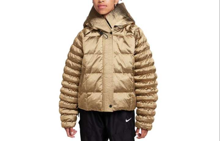 Nike Nike Jackets Women's Gold Hooded Moderate Other