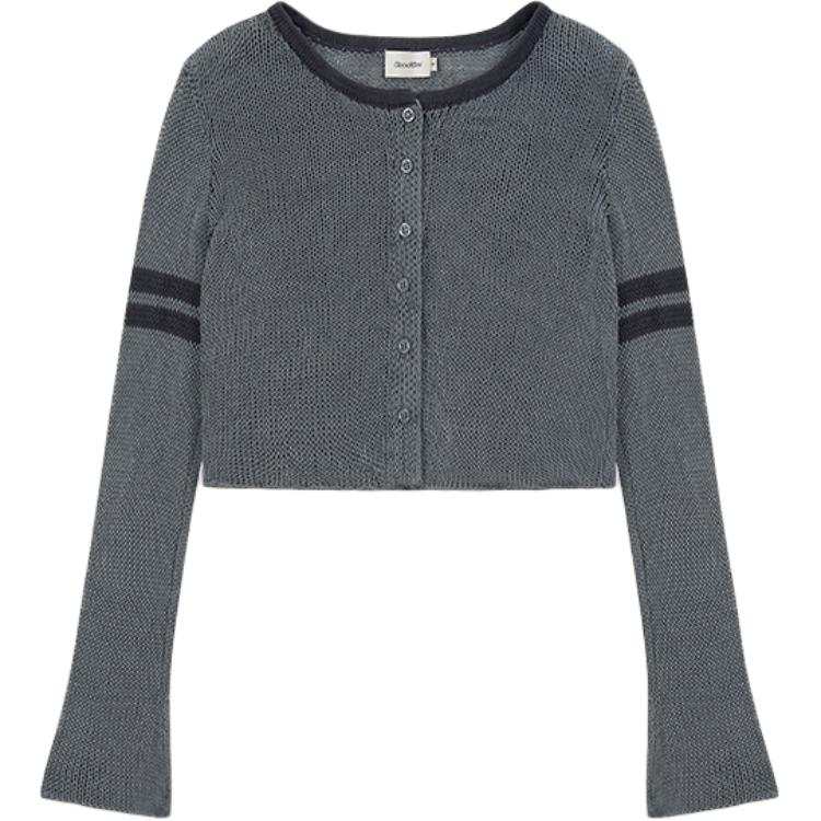 GOOD BAI Knitwear Women's Crew Neck Moderate Cardigan