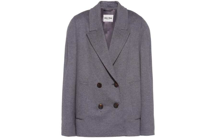 MIU MIU FW22 Business Suit Coat Women's Gray