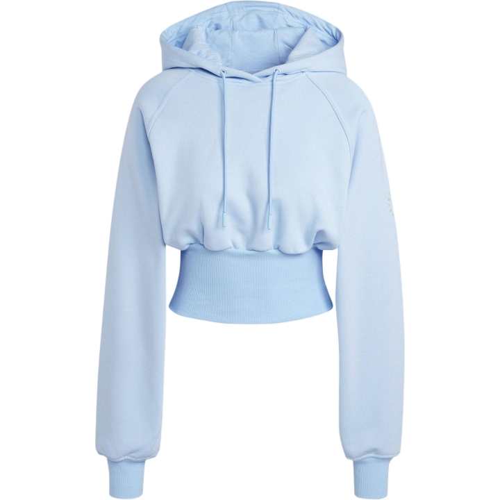 Adidas Adidas CROPPED HOODIE Sweatshirt Women's Glossy Finish Blue