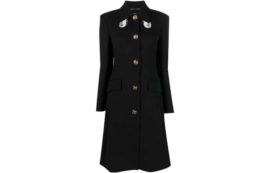 VERSACE 【Previous Season】cut-out single-breasted coat