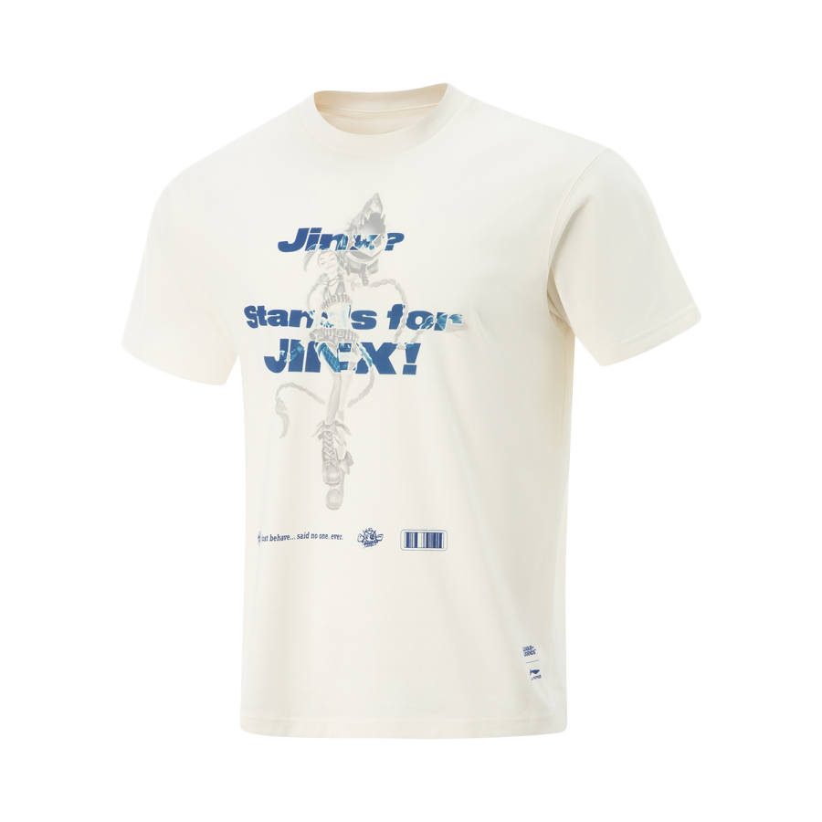 Li-Ning Li Ning x LEAGUE OF LEGENDS Sports Life Collection T Shirt Men's Ecru