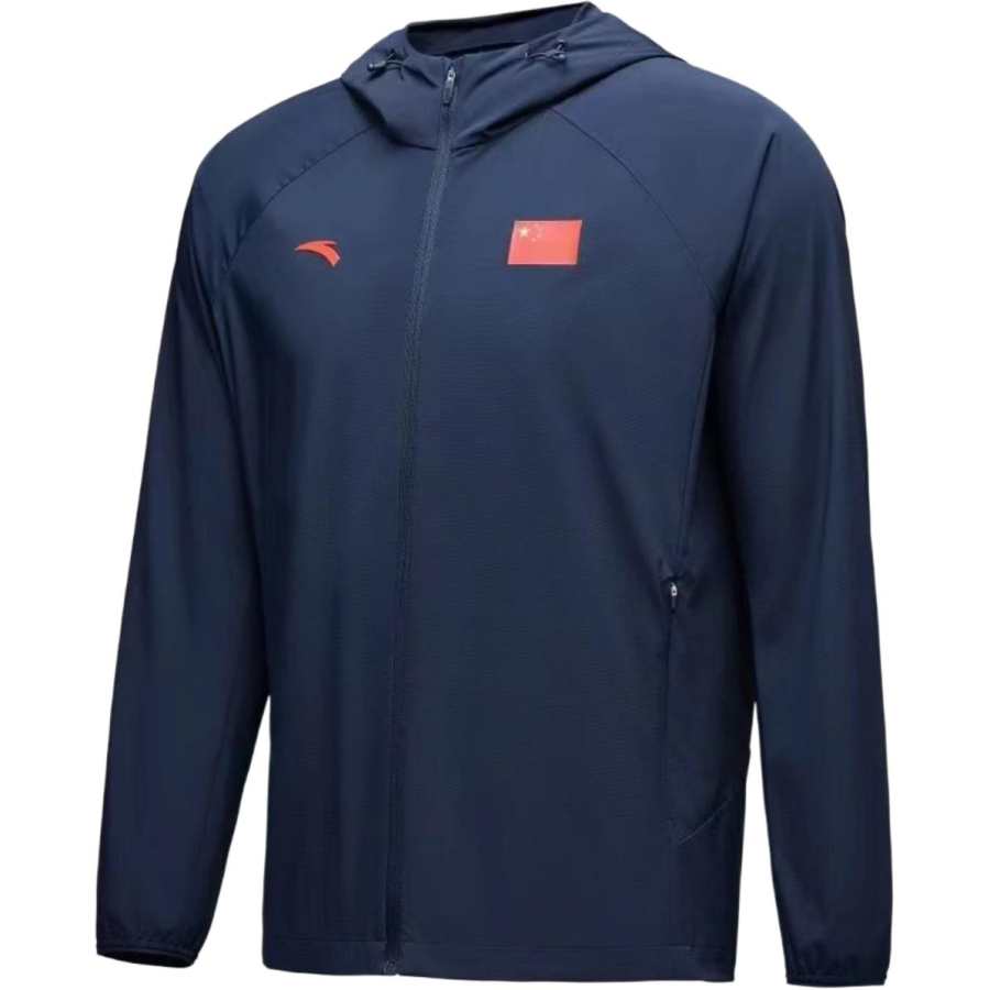Anta Trench Coat Men's Midnight Blue