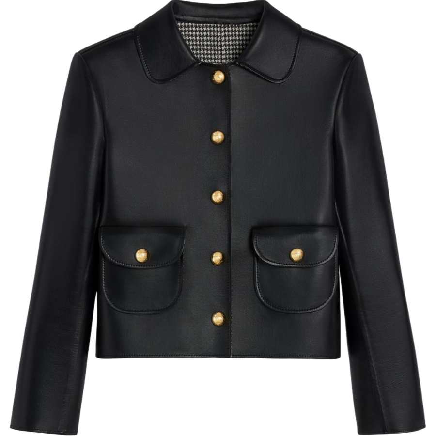 CELINE CELINE Jacket With Claudine Collar In Soft Lambskin