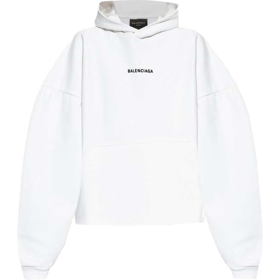 Balenciaga Logo Embroidered Hoodie