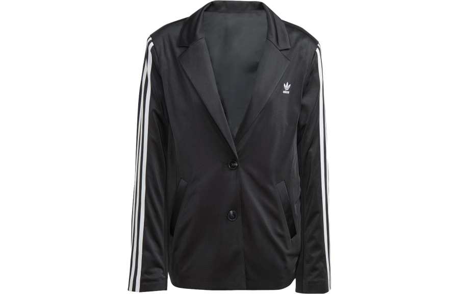 Adidas Originals Adidas Logo-embroidered Striped Blazer