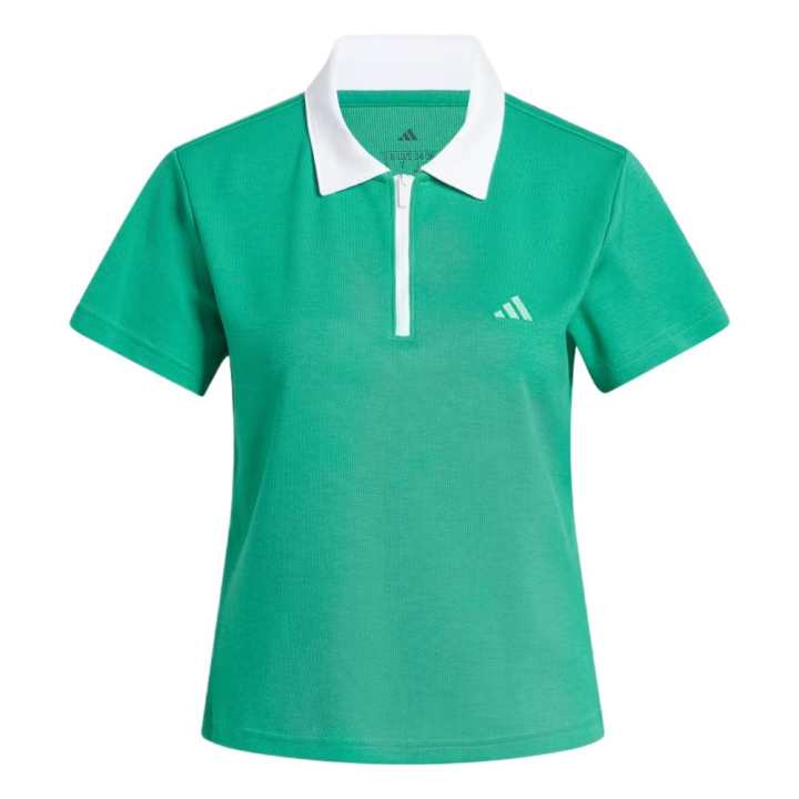 Adidas Adidas Free Shipping With AdiClub Summer Prep Zip Polo Shirt