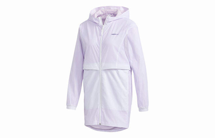 Adidas Neo Trench Coats Women's White Hooded Moderate Other